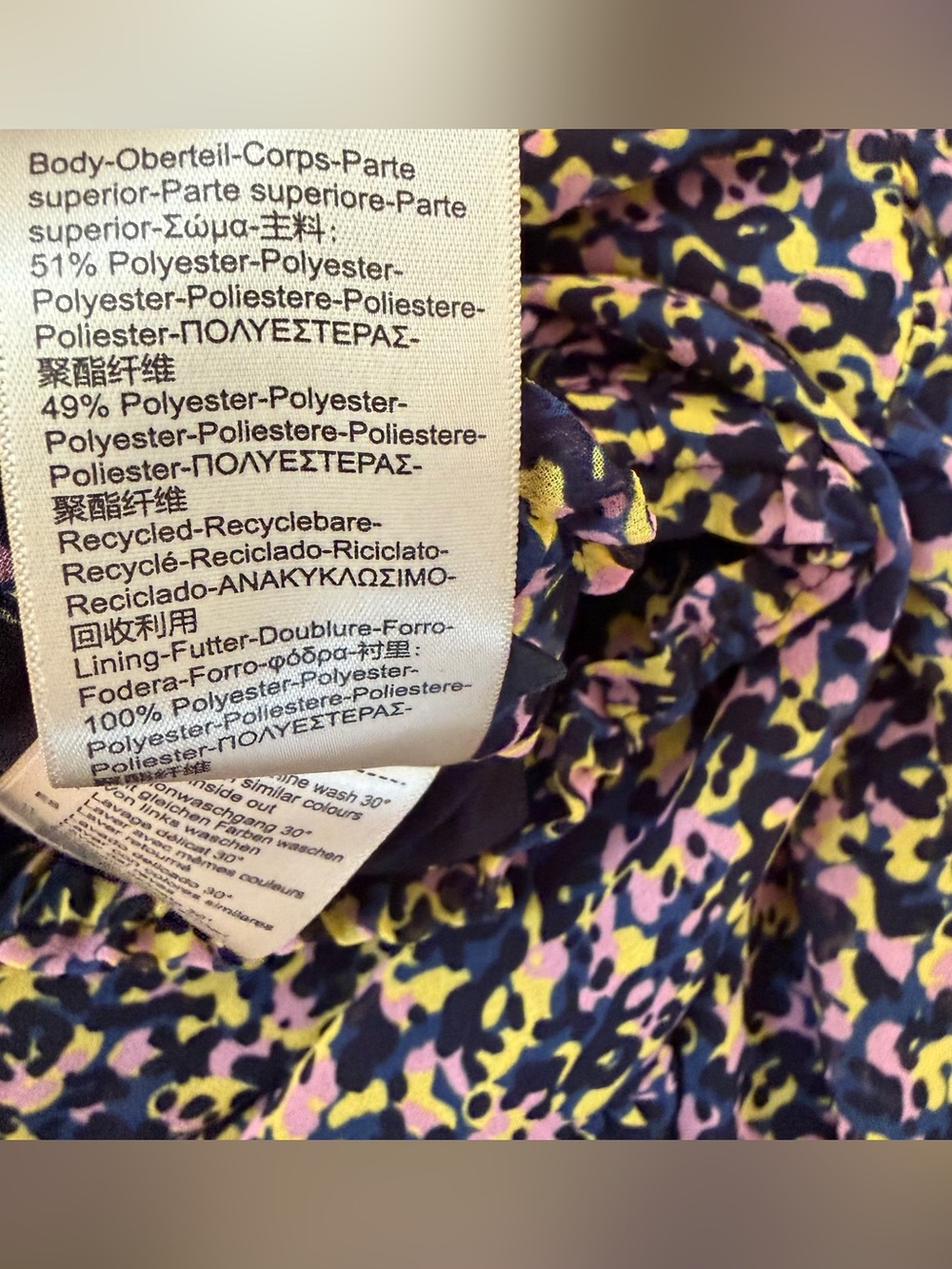 Scotch&Soda Abstract Multicolour Ruffle Mini Skirt Size L - Picture 6 of 7